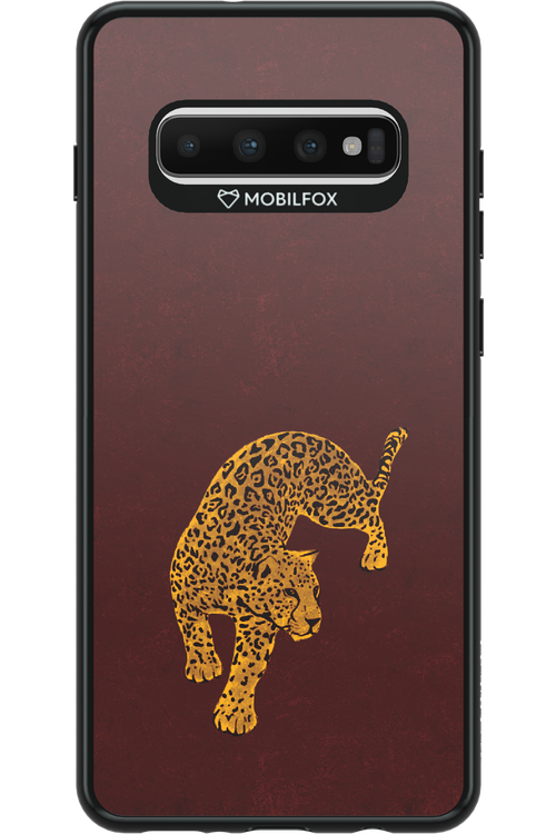 Burgundy Leopard - Samsung Galaxy S10+