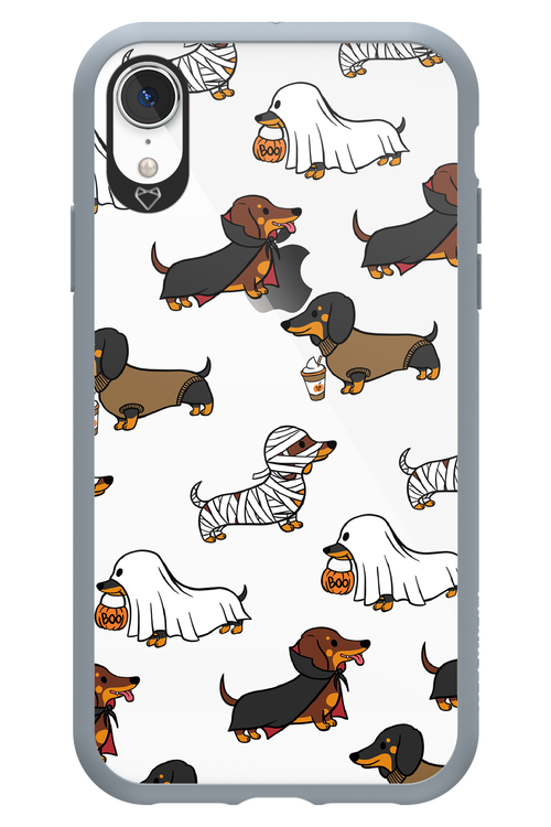 Scary Dachshund (Transparent) - Apple iPhone XR
