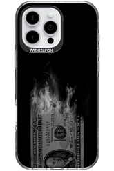 Money Burn B&W - Apple iPhone 16 Pro Max