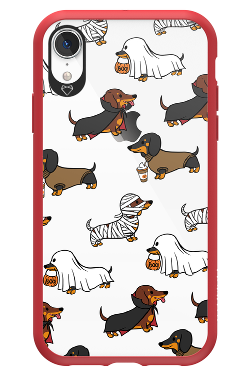 Scary Dachshund (Transparent) - Apple iPhone XR