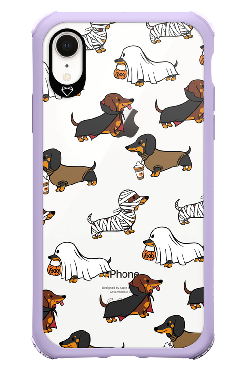 Scary Dachshund (Transparent) - Apple iPhone XR