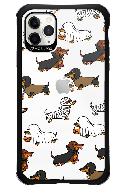 Scary Dachshund (Transparent) - Apple iPhone 11 Pro Max