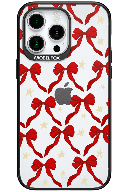 Bow & Stars (Transparent) - Apple iPhone 15 Pro Max