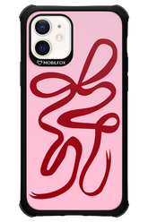 Burgundy Bow - Apple iPhone 12