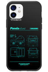 Panda Car Blue - Apple iPhone 12