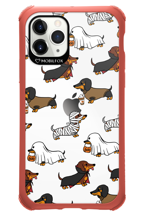 Scary Dachshund (Transparent) - Apple iPhone 11 Pro