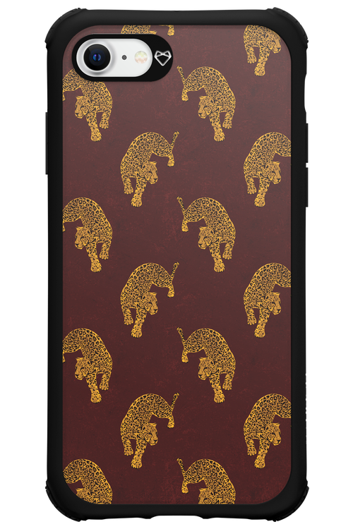 Burgundy Leopard Pattern - Apple iPhone 7