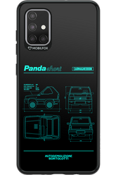 Panda Car Blue - Samsung Galaxy A71