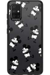 Iconic Mouse (antracite pattern) - Samsung Galaxy A51