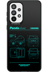 Panda Car Blue - Samsung Galaxy A73