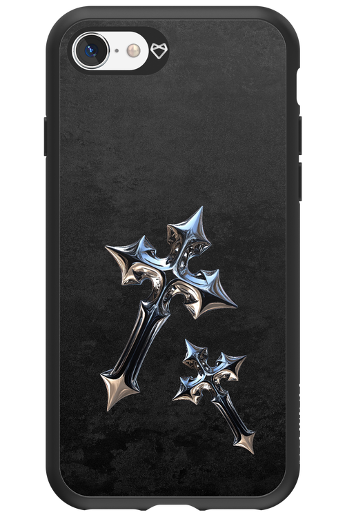 Chrome Crosses - Apple iPhone 8
