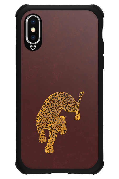 Burgundy Leopard - Apple iPhone X
