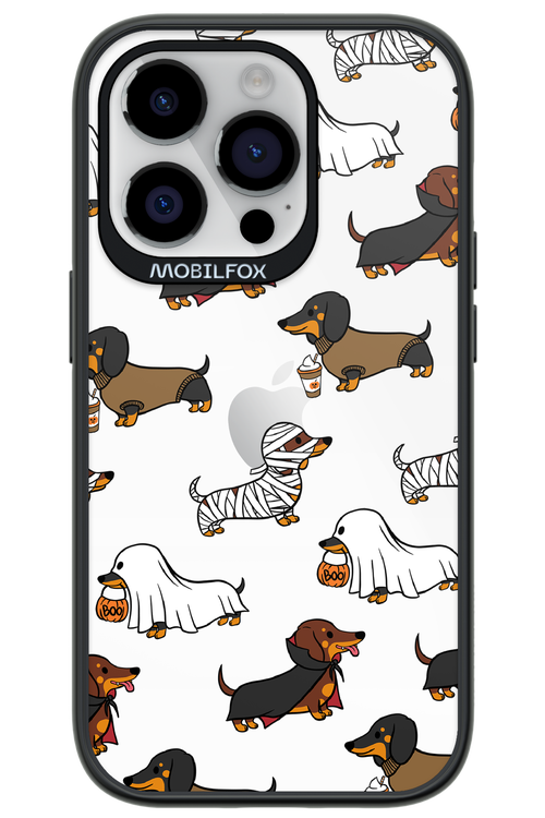 Scary Dachshund (Transparent) - Apple iPhone 14 Pro