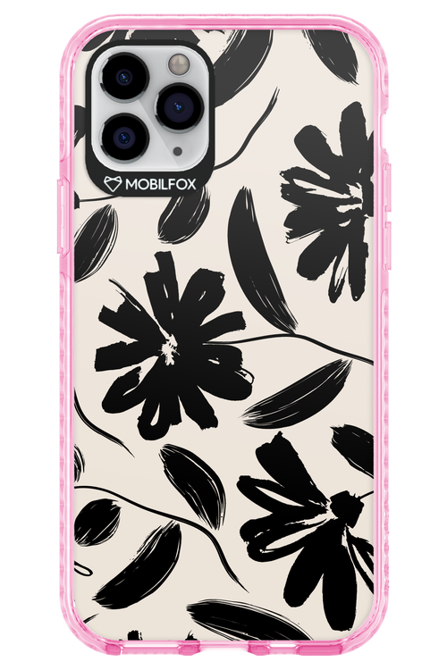 Monochrome Flowerss 2.0 - Apple iPhone 11 Pro