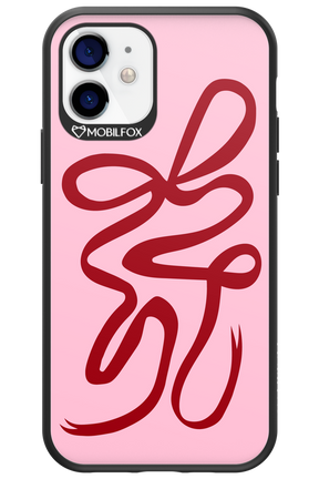 Burgundy Bow - Apple iPhone 12