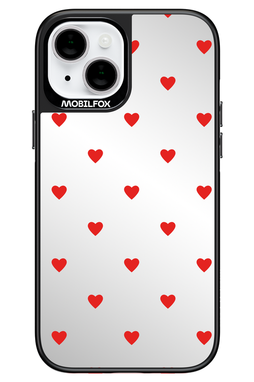 Mini Hearts Red Mirror 2.0 - Apple iPhone 14