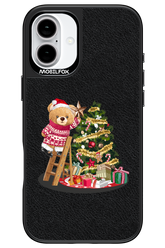 Christmas Bear (Leather) - Apple iPhone 16 Plus
