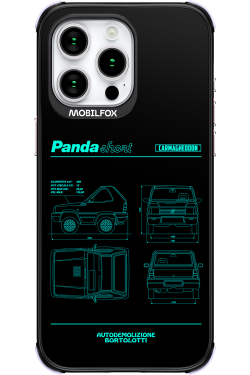 Panda Car Blue - Apple iPhone 15 Pro Max