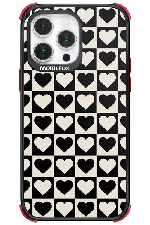 Checkered Heart - Apple iPhone 14 Pro Max