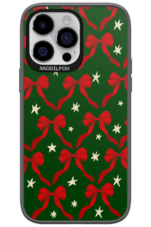 Bow & Stars (Green) - Apple iPhone 14 Pro Max