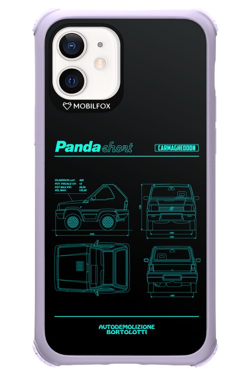 Panda Car Blue - Apple iPhone 12