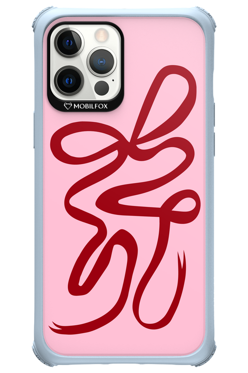 Burgundy Bow - Apple iPhone 12 Pro Max