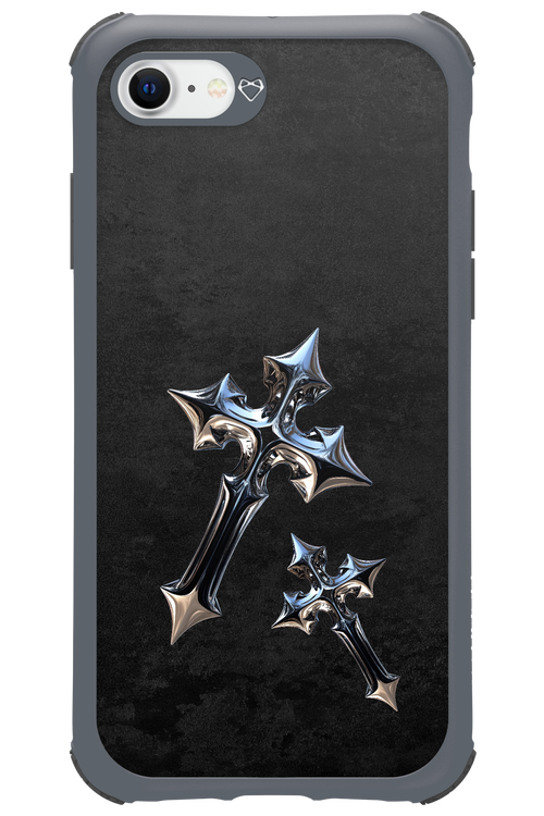 Chrome Crosses - Apple iPhone 8