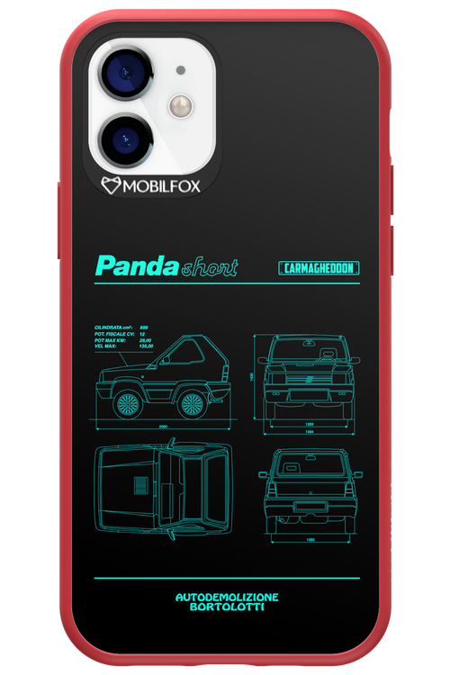 Panda Car Blue - Apple iPhone 12