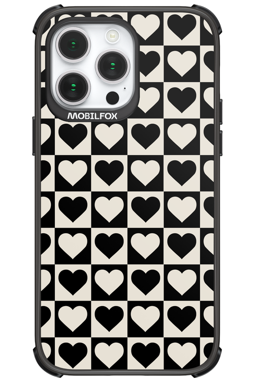 Checkered Heart - Apple iPhone 14 Pro Max