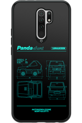 Panda Car Blue - Xiaomi Redmi 9