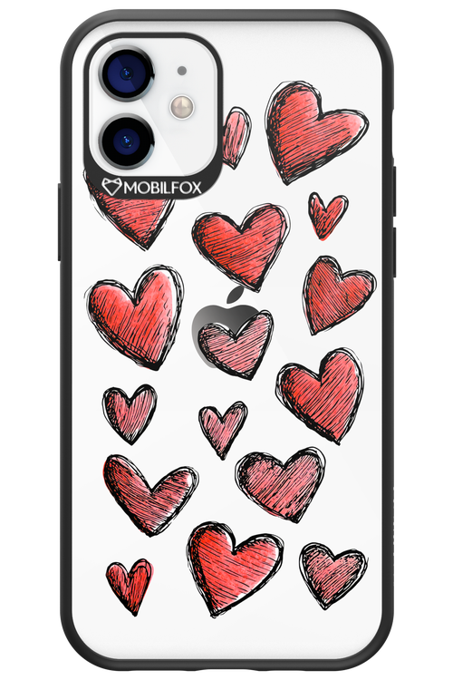 Red Love Transparent 2.0 - Apple iPhone 12