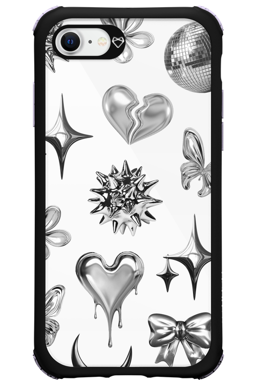 Silver Zone Transparent - Apple iPhone SE 2020