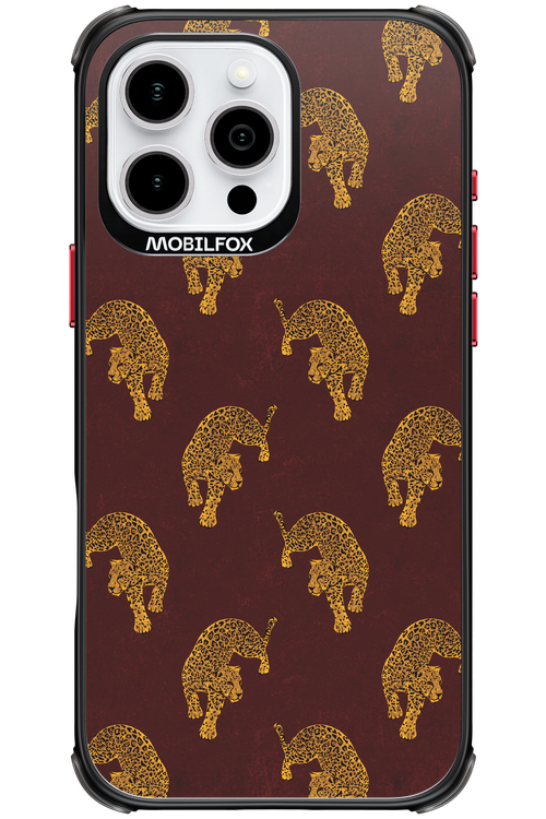 Burgundy Leopard Pattern - Apple iPhone 16 Pro Max