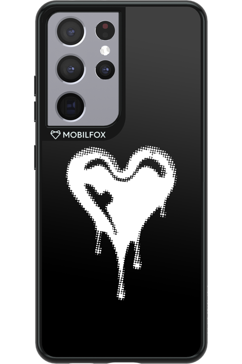 Heart Black - Samsung Galaxy S21 Ultra