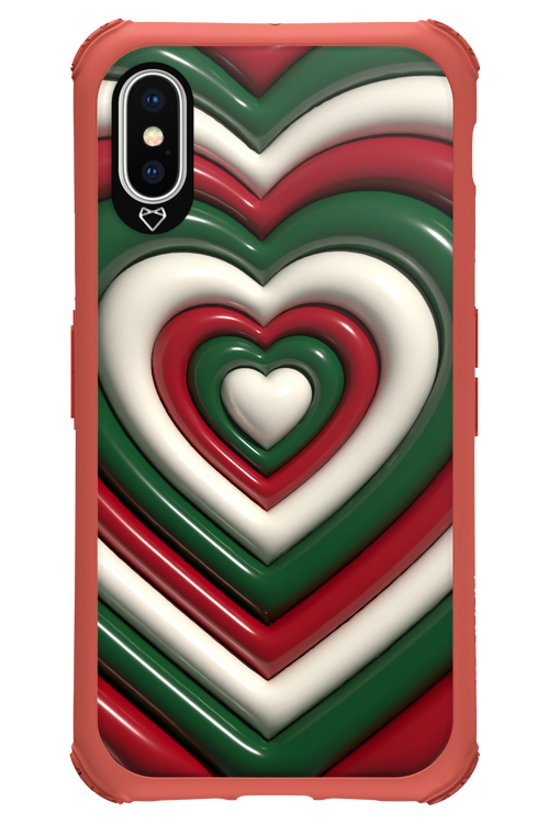 XMAS Hearts - Apple iPhone XS