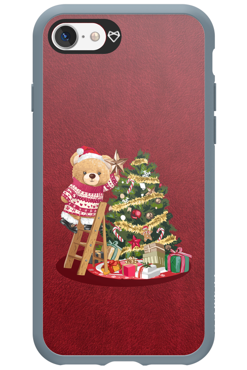 Christmas Bear (Burgundy) - Apple iPhone 7
