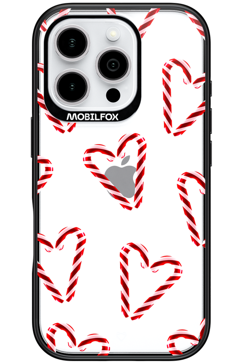 Candy Cane Hearts - Apple iPhone 16 Pro