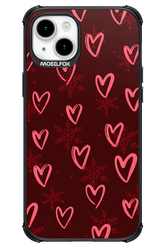 Christmas Hearts - Apple iPhone 15 Plus