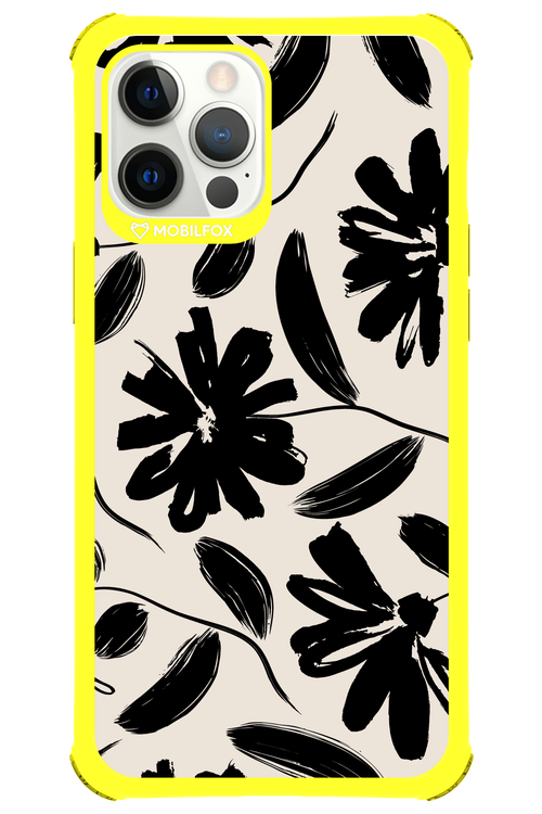 Monochrome Flowerss - Apple iPhone 12 Pro Max