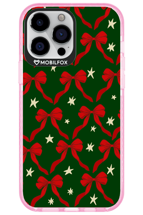 Bow & Stars (Green) - Apple iPhone 13 Pro Max