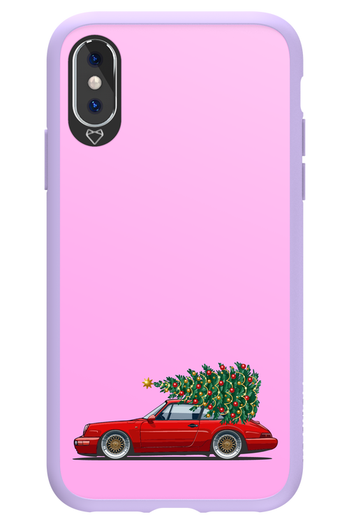 XMAS Car Pink - Apple iPhone XS