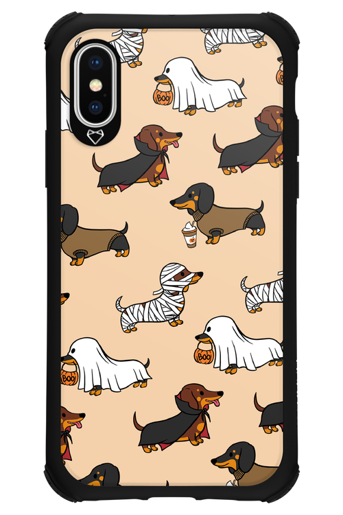 Scary Dachshund - Apple iPhone X