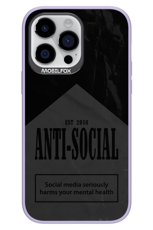 ANTI-SOCIAL (BLVCK) 2.0 - Apple iPhone 14 Pro Max