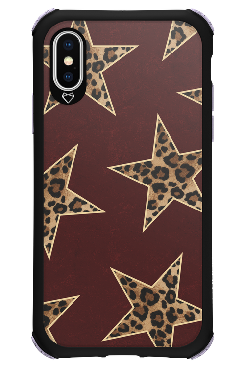 Wild Stars Burgundy - Apple iPhone X