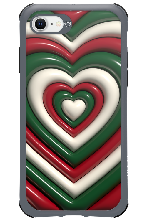 XMAS Hearts - Apple iPhone SE 2022