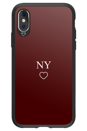 NY Burgundia 2.0 - Apple iPhone XS