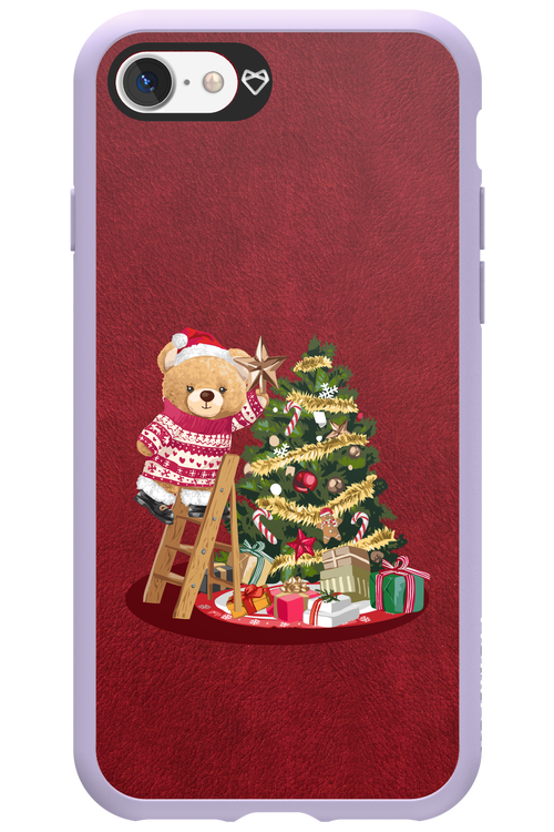 Christmas Bear (Burgundy) - Apple iPhone 7