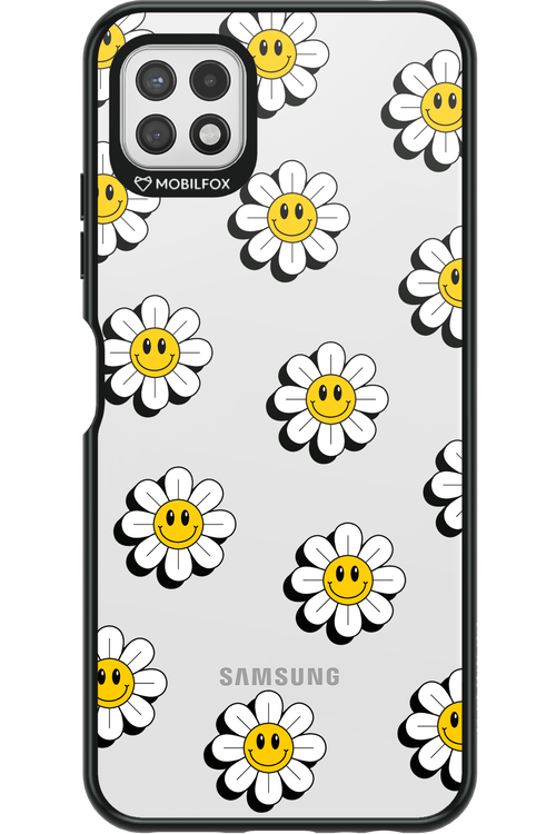 Smiley Flowers Transparent - Samsung Galaxy A22 5G