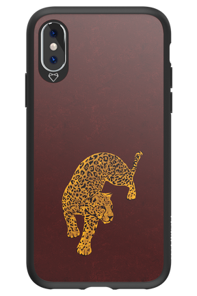 Burgundy Leopard - Apple iPhone X