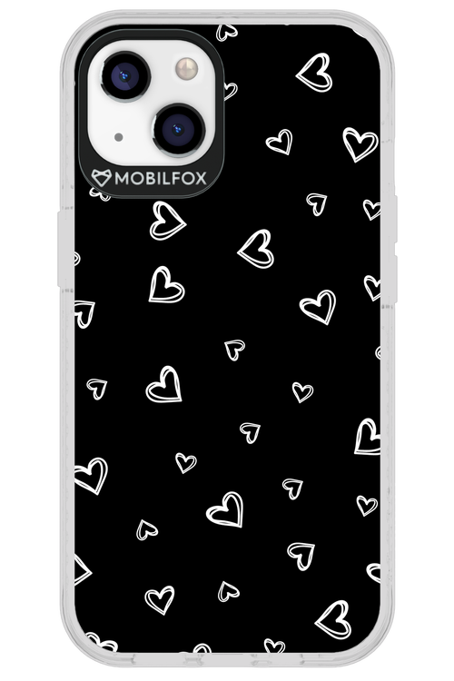 Monochrome Hearts 2.0 - Apple iPhone 13